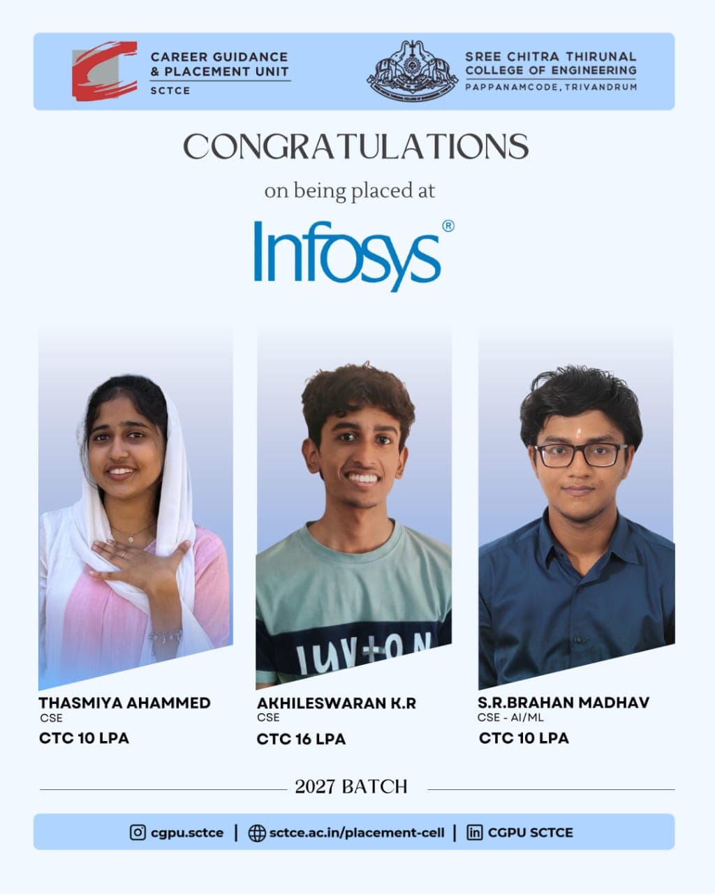 Infosys placement poster